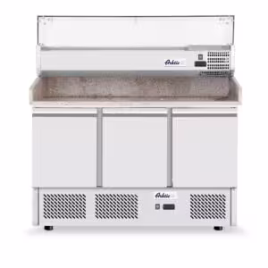 Saladette pizza 3 portes avec vitrine réfrigérée 380+,... - restauration professionnel de qualité