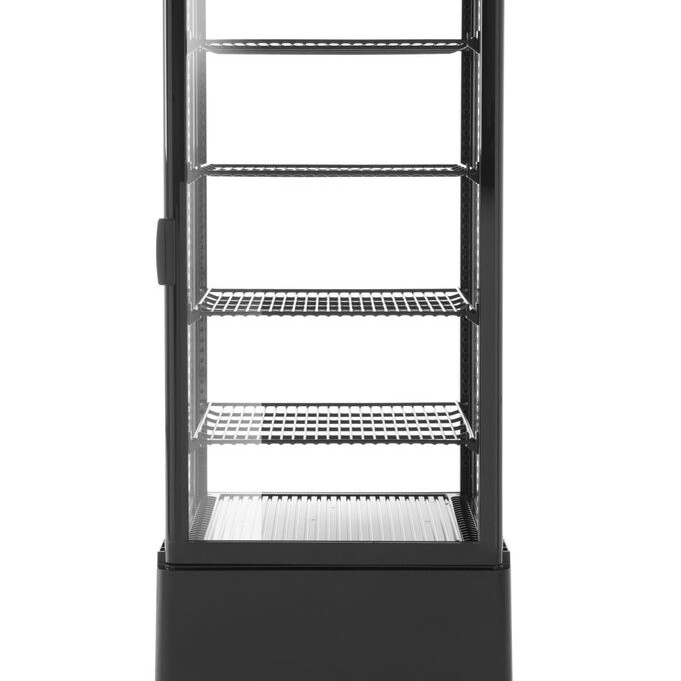 Vitrine de table grand modèle,  98 litres,  Arktic,  Noir - équipement professionnel de qualité