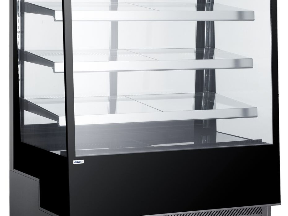 Vitrines réfrigérées avec 3 étagères inclinées,  Ar... - cuisine professionnel de qualité