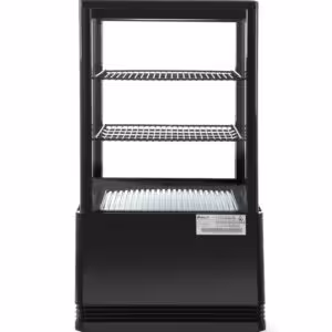 Vitrine de table,  58 litres,  Arktic,  noir - professionnel professionnel de qualité