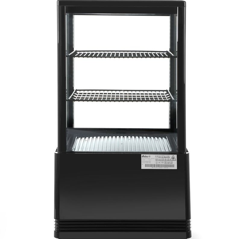 Vitrine de table,  58 litres,  Arktic,  noir - professionnel professionnel de qualité