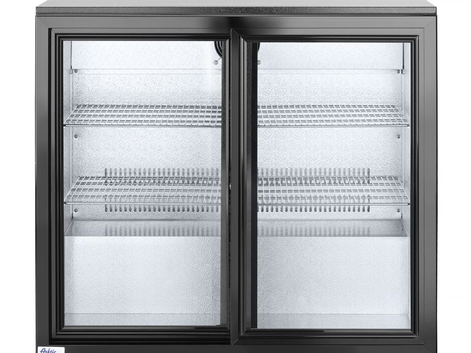 Arrière de bar avec portes coulissantes doubles,  Arktic... - restauration professionnel de qualité