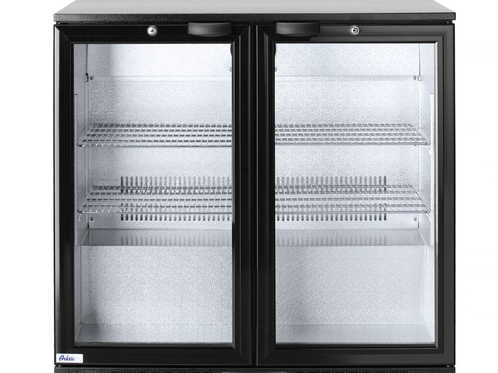 Arrière de bar double porte, Arktic, , Noir, 220- - professionnel professionnel de qualité