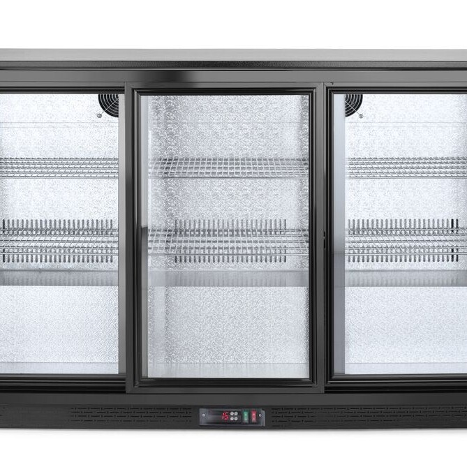 Arrière de bar avec trois portes coulissantes,  Arktic, ... - équipement professionnel de qualité