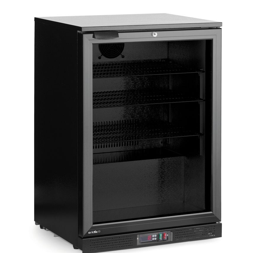 Arrière de bar simple porte ,  Arktic,  ,  Noir,  220- - cuisine professionnel de qualité