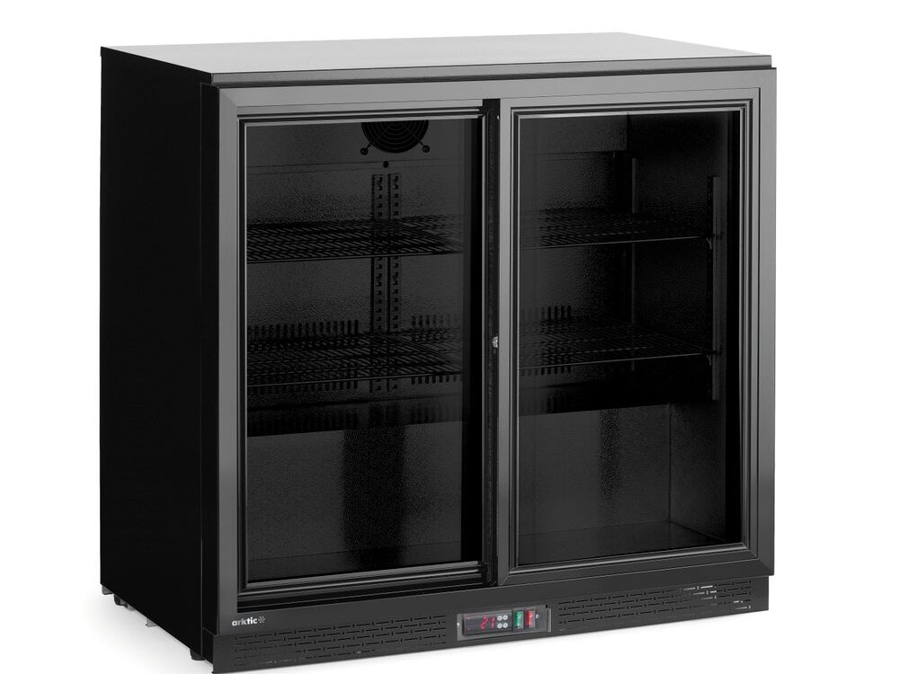 Arrière de bar avec doubles portes coulissantes , Arkti... - cuisine professionnel de qualité