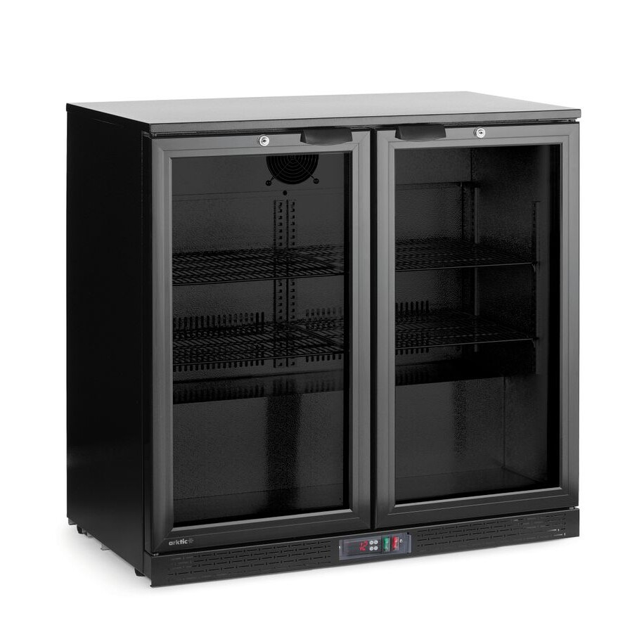 Arrière de bar double porte,  Arktic,  ,  Noir,  220- - cuisine professionnel de qualité
