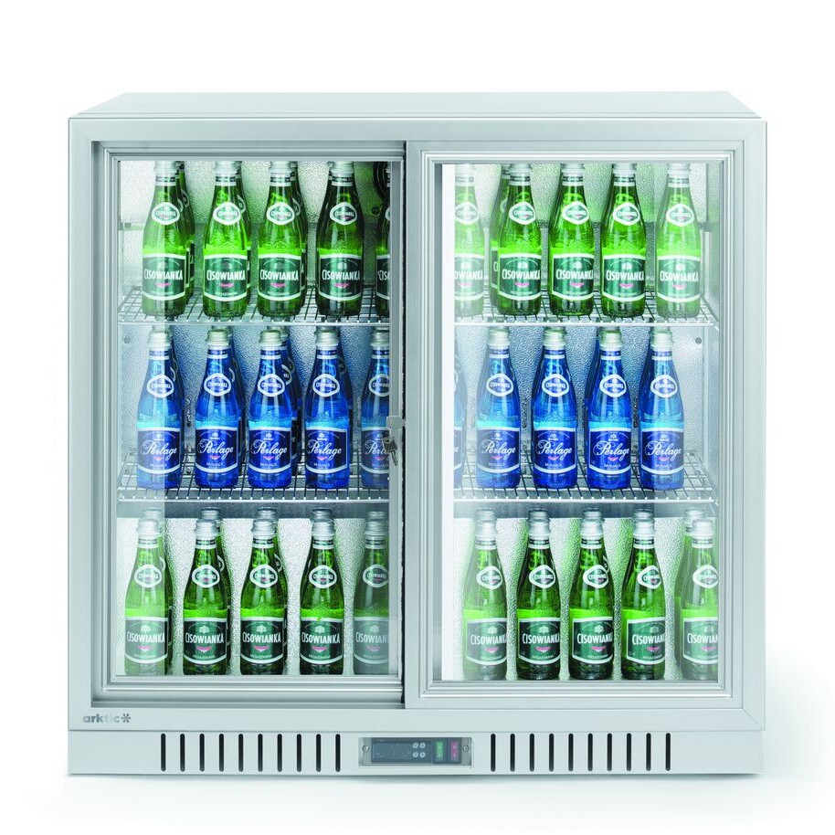 Réfrigérateur de bar 2 portes coulissantes,  Arktic,  ,... - équipement professionnel de qualité