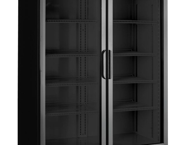 Armoire réfrigérée avec caisson lumineux, double port... - professionnel professionnel de qualité