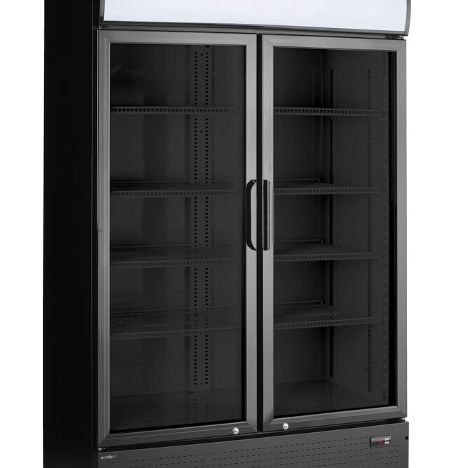 Armoire réfrigérée avec caisson lumineux,  double port... - professionnel professionnel de qualité