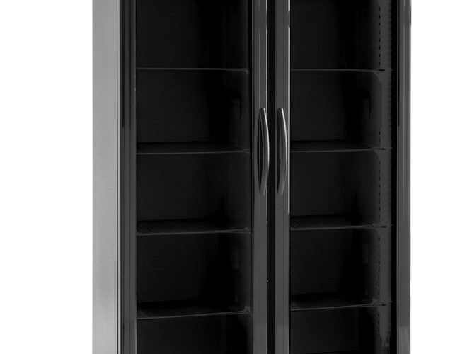 Arrière de bar double porte,  Arktic,  ,  Noir,  220- - équipement professionnel de qualité