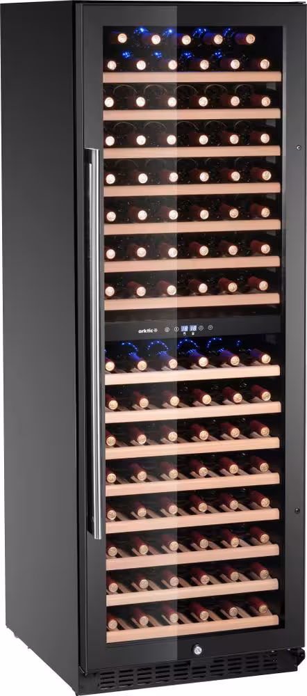 Cave à vin, 2 zones, 131 bouteilles, Arktic, , Noir - professionnel professionnel de qualité