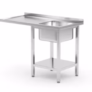 Table avec évier,  espace pour lave-vaisselle et étagè... - équipement professionnel de qualité