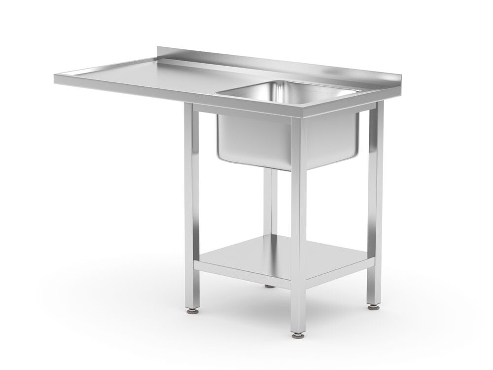 Table avec évier,  espace pour lave-vaisselle et étagè... - équipement professionnel de qualité