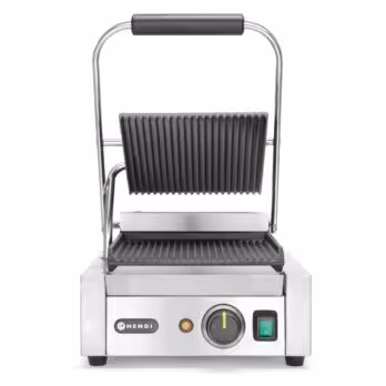 Grill de contact - modèle simple,  ,  dessus et dessous ... - cuisine professionnel, vue détaillée