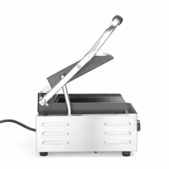 Grill de contact - modèle simple,  ,  dessus et dessous ... - équipement professionnel, vue détaillée