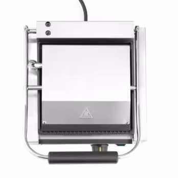 Grill de contact - modèle simple,  ,  dessus et dessous ... - équipement professionnel, vue détaillée