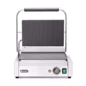 Grill de contact Panini,  ,  dessus rainuré et dessous l... - restauration professionnel de qualité
