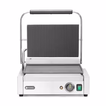 Grill de contact Panini,  ,  dessus rainuré et dessous l... - restauration professionnel de qualité