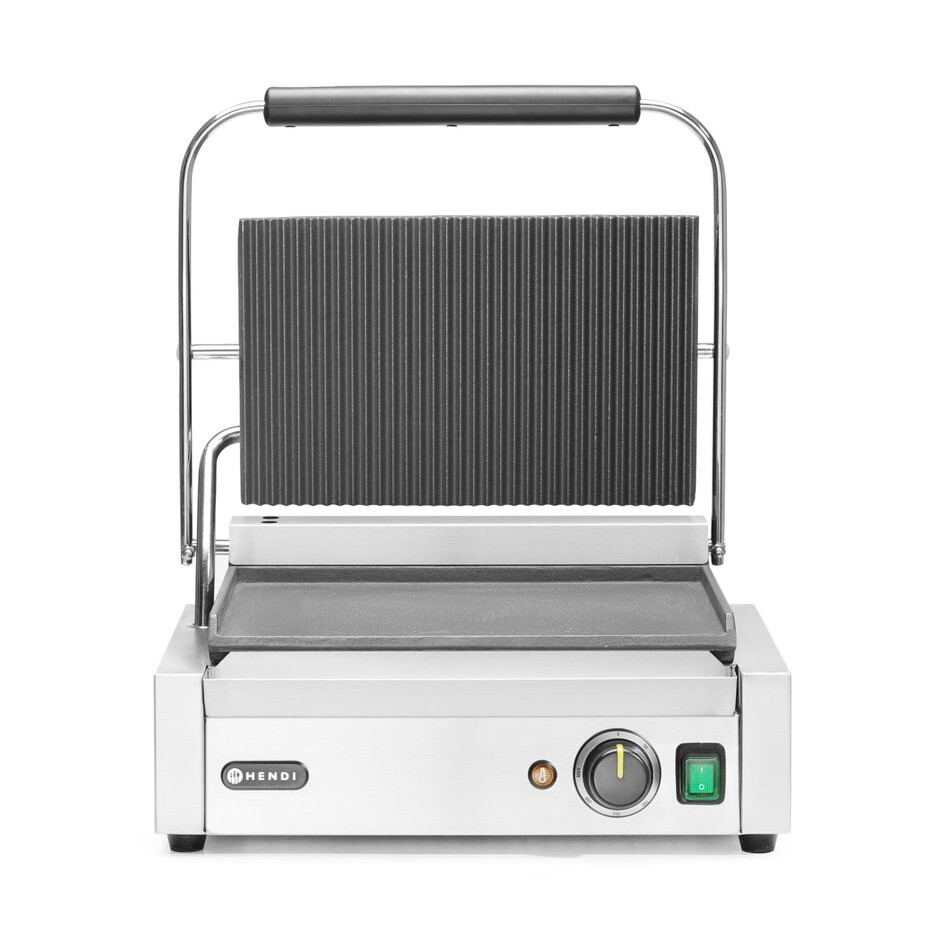Grill de contact Panini,  ,  dessus rainuré et dessous l... - restauration professionnel de qualité