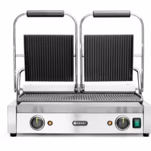 Grill de contact - modèle double,  ,  dessus et dessous ... - cuisine professionnel de qualité