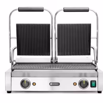 Grill de contact - modèle double,  ,  dessus et dessous ... - cuisine professionnel de qualité