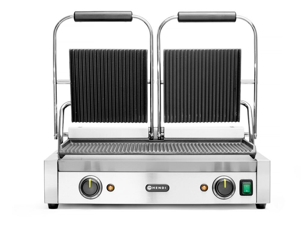 Grill de contact - modèle double,  ,  dessus et dessous ... - cuisine professionnel de qualité