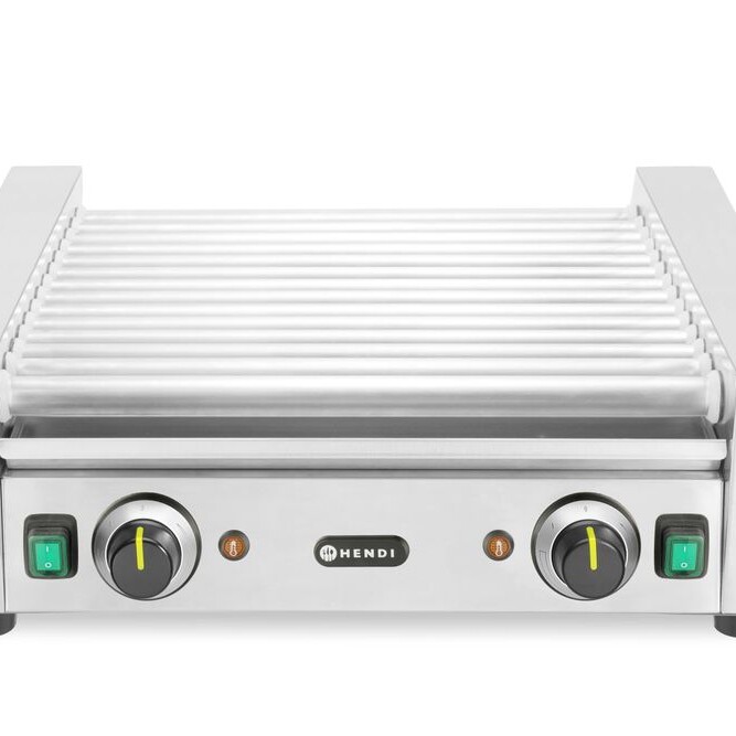 Grill roulant pour saucisses- 2 zones - équipement professionnel de qualité