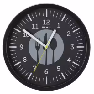 Horloge murale,  ,  designed by Robert Bronwasser,  Noir,... - cuisine professionnel de qualité
