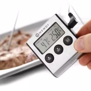 Thermomètre/minuteur pour rôtir - équipement professionnel, vue détaillée