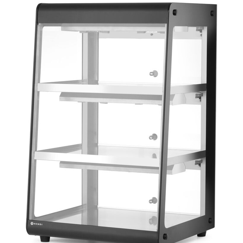 Vitrine de table chauffante,  ,  Noir,  220- - équipement professionnel de qualité