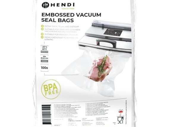 Sacs sous vide gaufrés,  ,  100 u.,  150x400mm - équipement professionnel de qualité