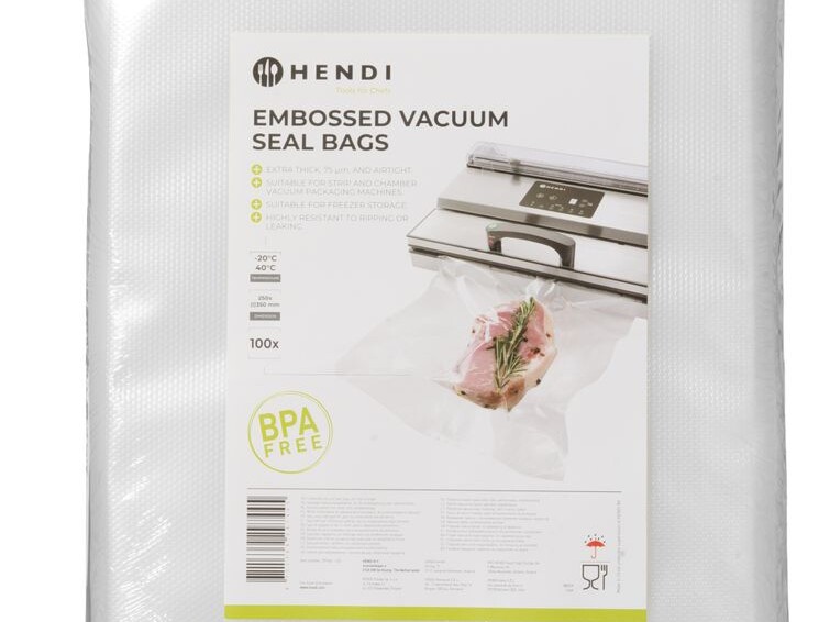 Sacs sous vide gaufrés, , 100 u., 250x350mm - équipement professionnel de qualité