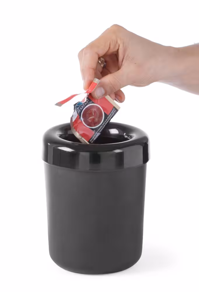 Poubelle de table ou porte-couverts, , Noir, ⌀130x(H... - restauration professionnel, vue détaillée