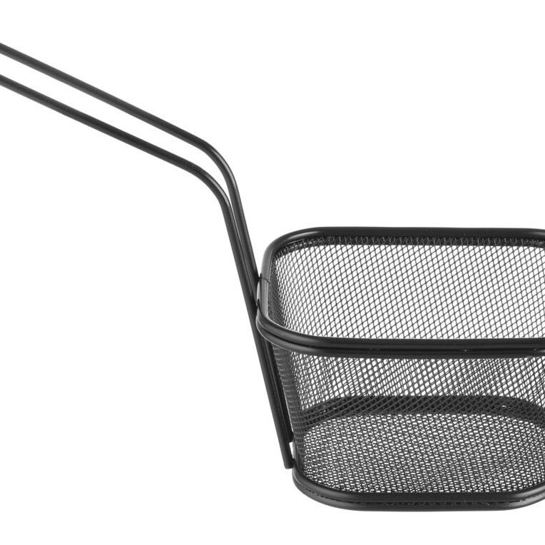 Paniers à frites miniatures empilables noirs - cuisine professionnel de qualité