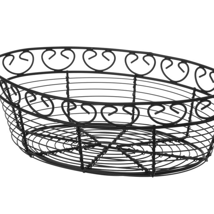 Corbeille en fil deco ovale - cuisine professionnel de qualité