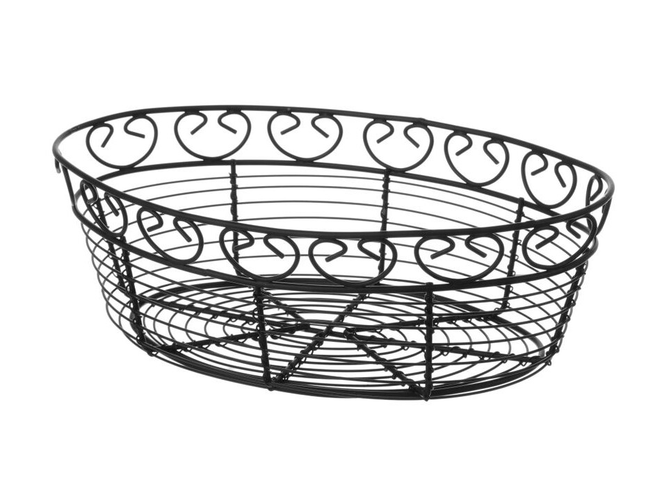 Corbeille en fil deco ovale - cuisine professionnel de qualité