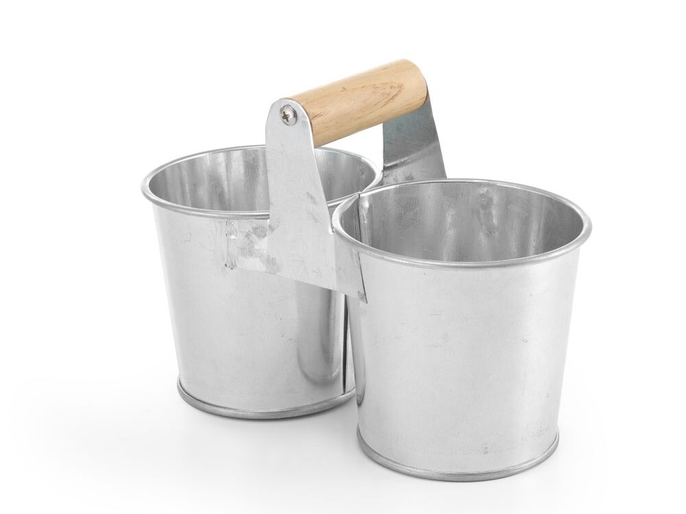 Seau double avec poignée - équipement professionnel de qualité