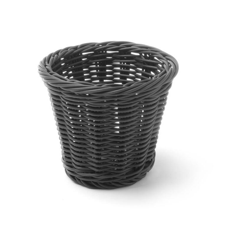 Panier snack,  ,  Noir,  ⌀130x(H)110mm - restauration professionnel de qualité