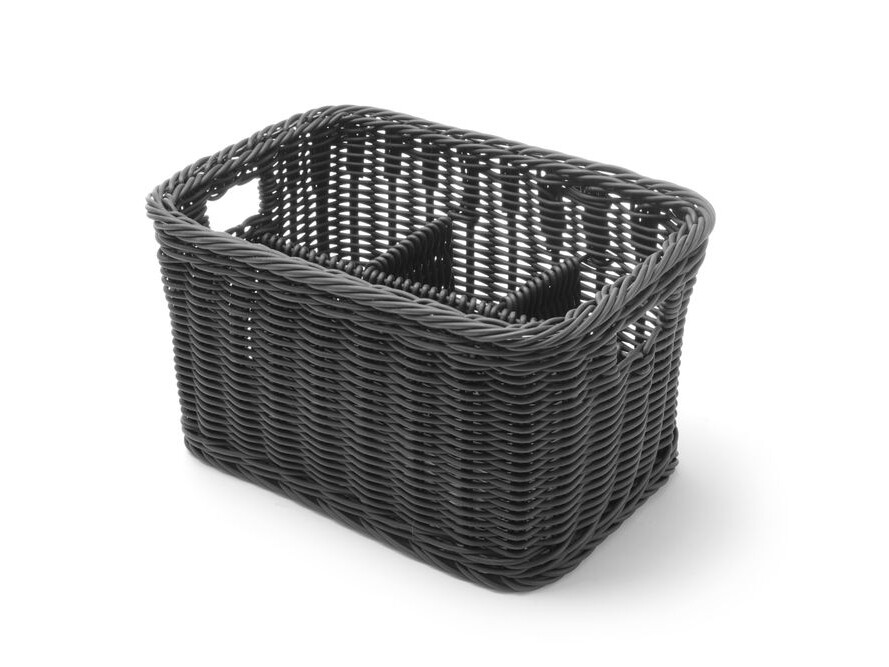 Corbeille à couvert, , Noir - restauration professionnel de qualité