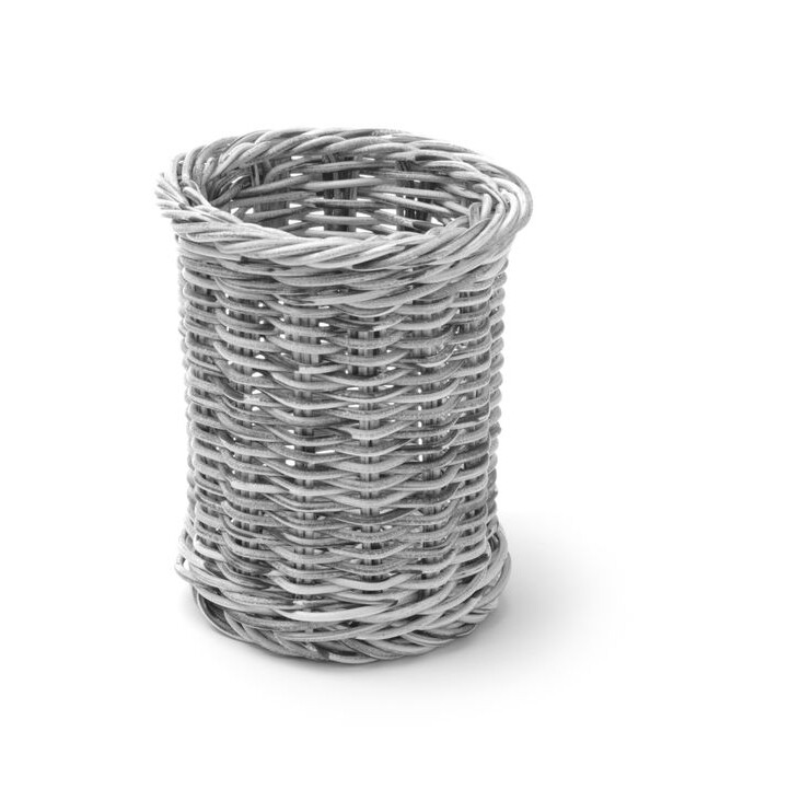 Corbeille à couvert,  ,  Gris clair,  ⌀100x(H)120mm - professionnel professionnel de qualité
