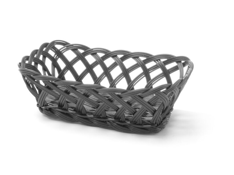 Corbeilles tressées , , rectangulaire, Noir - cuisine professionnel de qualité