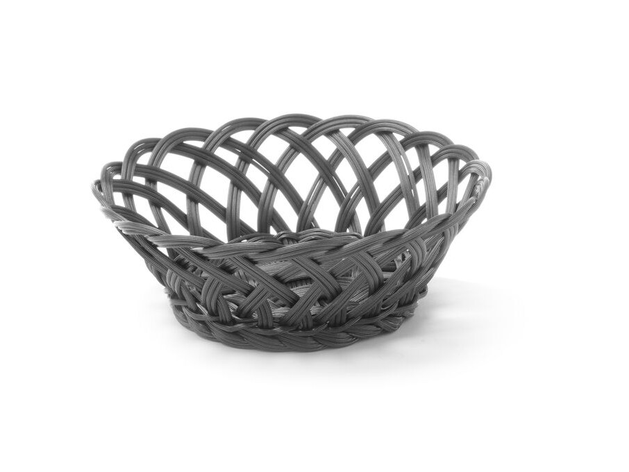 Corbeilles tressées , , rond, Noir - cuisine professionnel de qualité