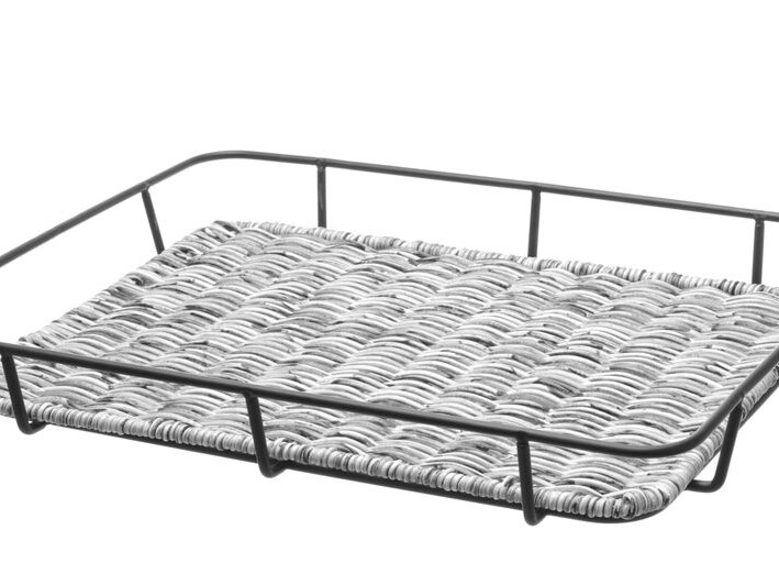 Corbeille à pain avec bord en inox,  ,  Gris clair - restauration professionnel de qualité