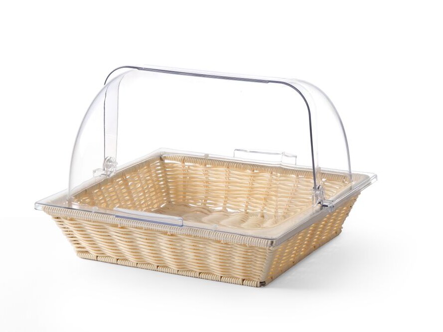 Corbeille avec couvercle rolltop, , Corbeille + Couverc... - professionnel professionnel de qualité