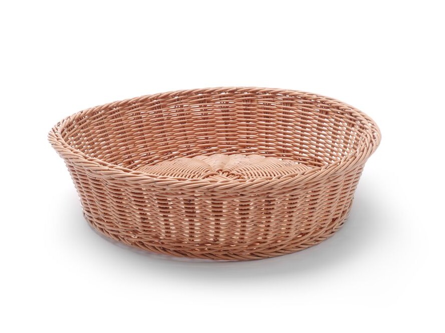 Corbeille à pain rond, , Brun, ⌀400x(H)90mm - restauration professionnel de qualité