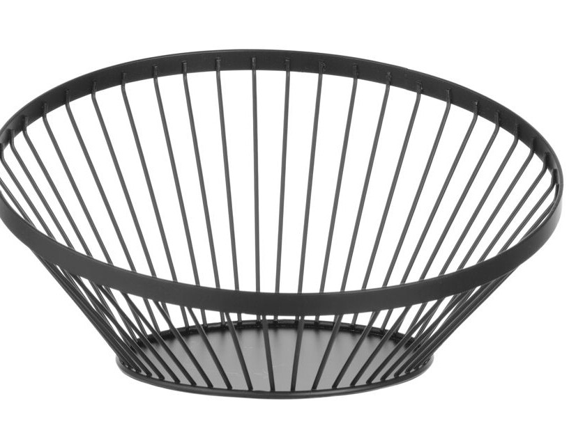 Panier à fruits oblique noir,  ,  ⌀280x(H)130mm - professionnel professionnel de qualité