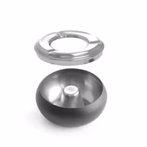Cendrier de terrasse noir,  ,  ⌀105x(H)58mm - cuisine professionnel de qualité
