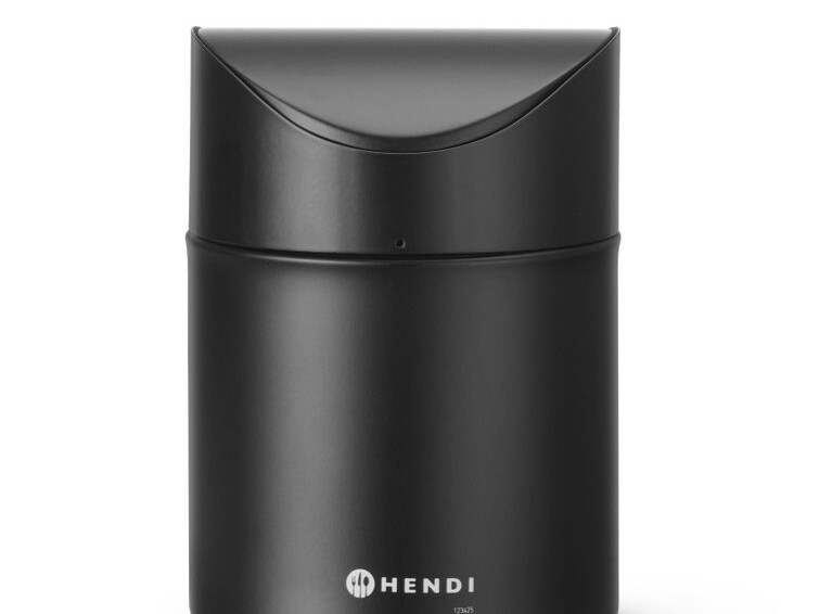 Poubelle de table avec couvercle pivotant, , 1, Noir, ... - cuisine professionnel de qualité