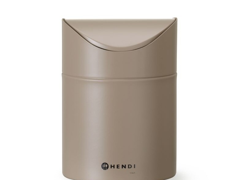 Poubelle de table avec couvercle pivotant,  ,  1,  Beige,... - cuisine professionnel de qualité
